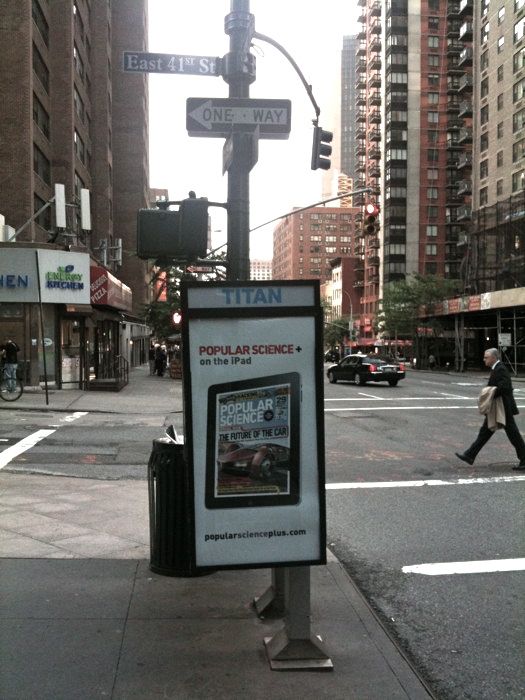 Popular Science ad in NYC