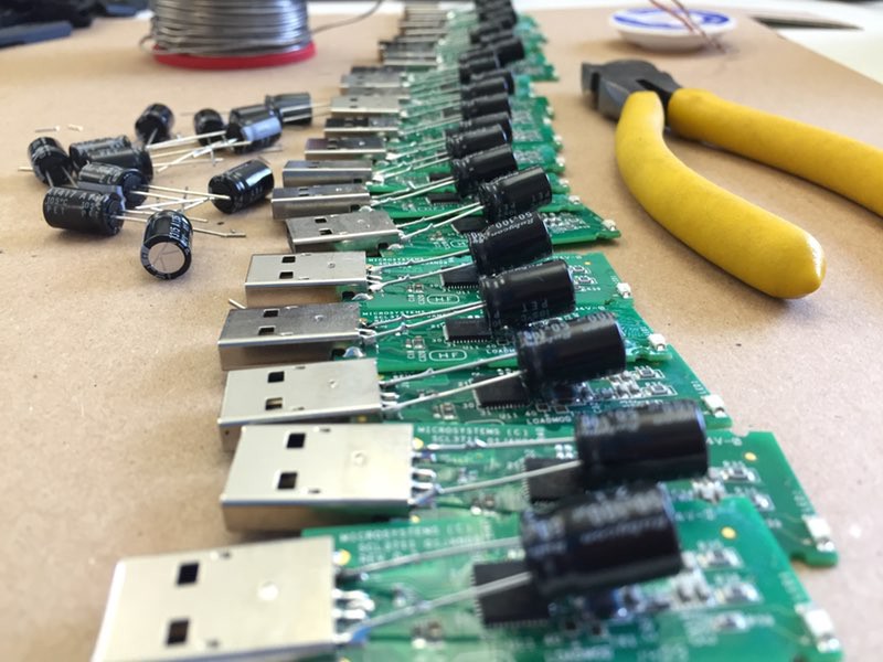 Each USB device we use requires modification by hand