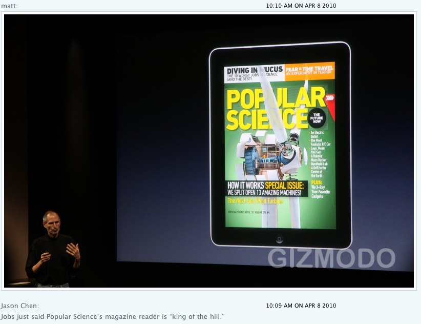 Popular Science at the iPad launch